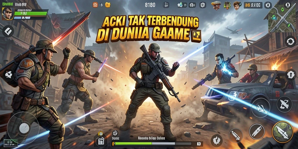 Tampilan gameplay yang mendebarkan dalam 8180