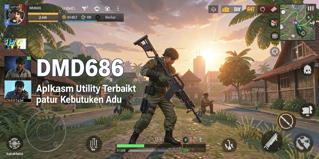 Tampilan utama aplikasi DMD686 dengan fitur-fitur Utility yang lengkap.