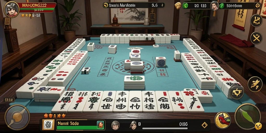Tampilan gameplay menarik dari MAHJONG222 dalam permainan strategi.