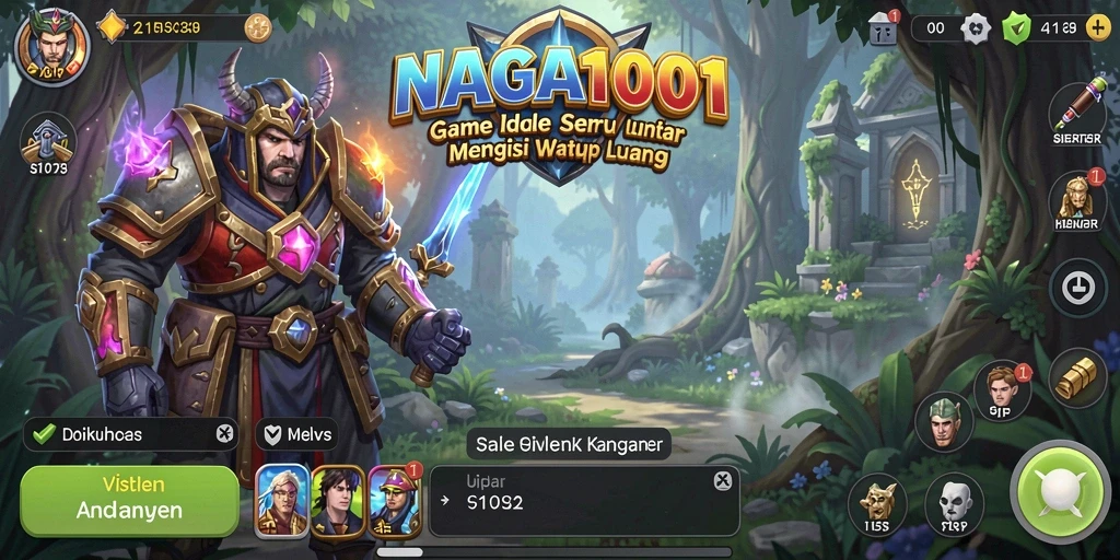 Tangkapan layar NAGA1001 menampilkan gameplay Idle yang menarik.