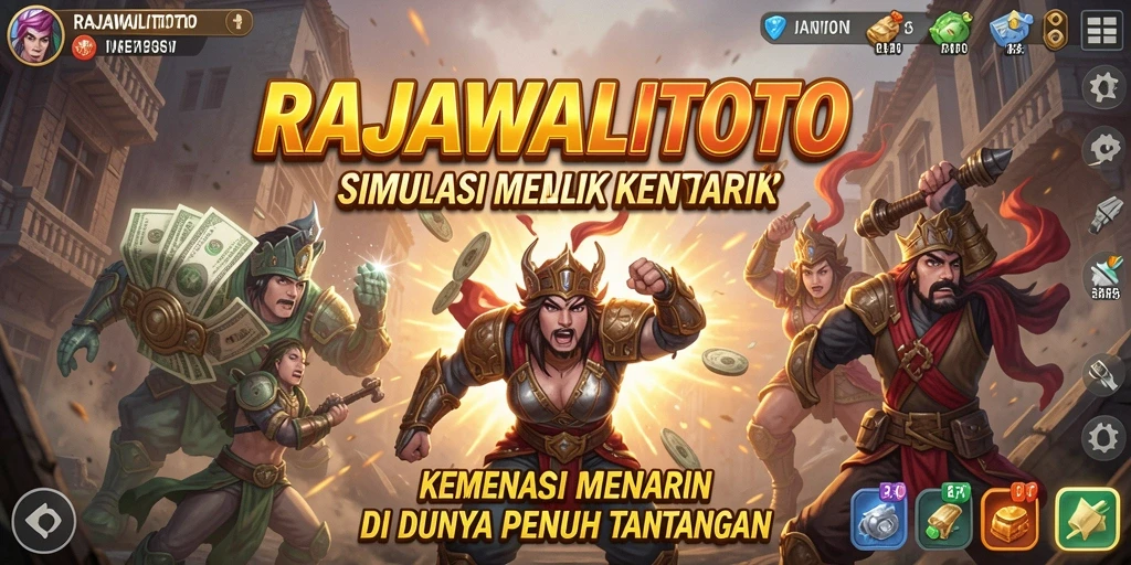 Tampilan gameplay menarik dan penuh dengan tantangan di RAJAWALITOTO.