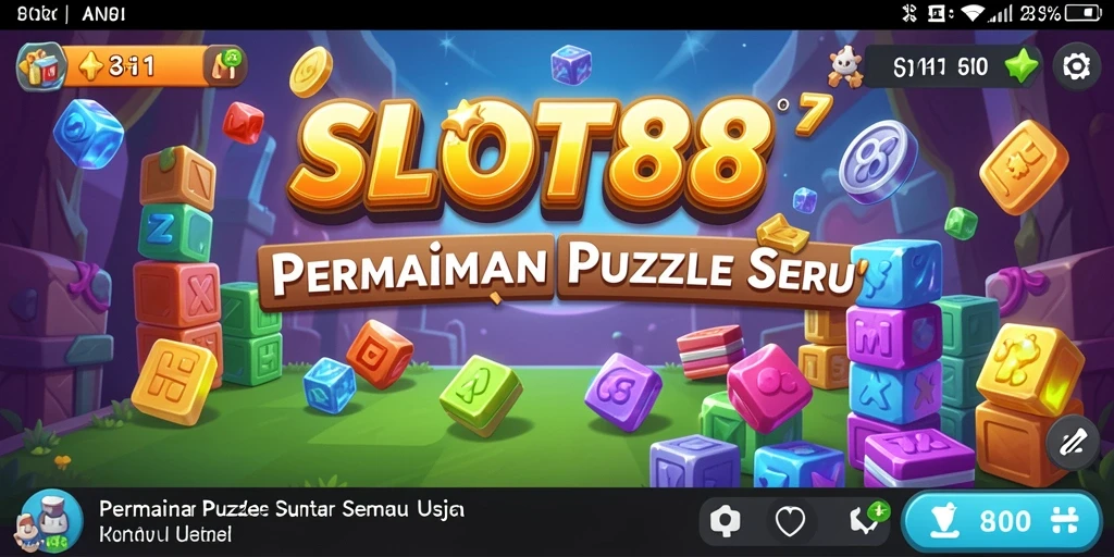 Screenshot tampilan permainan SLOT88 dengan gameplay puzzle yang menarik.